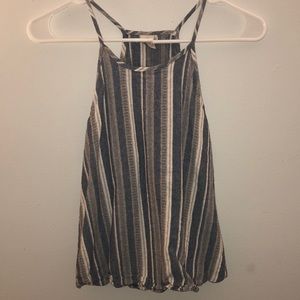 Striped halter top